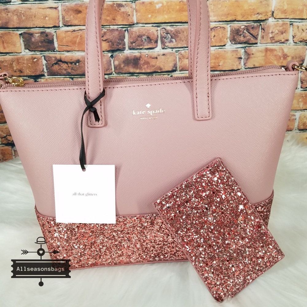 Kate spade Ina Greta court Satchel & card case SET - Picture 1 of 8